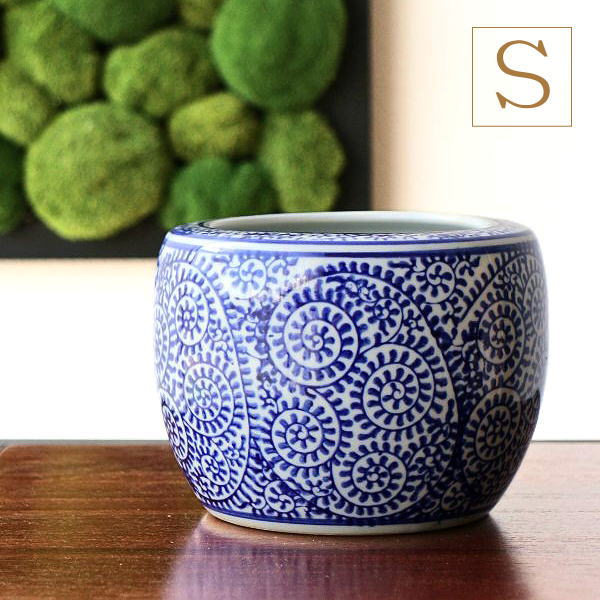 楽天市場】金魚鉢 陶器 おしゃれ 和風 水鉢 睡蓮鉢 メダカ鉢 かわいい