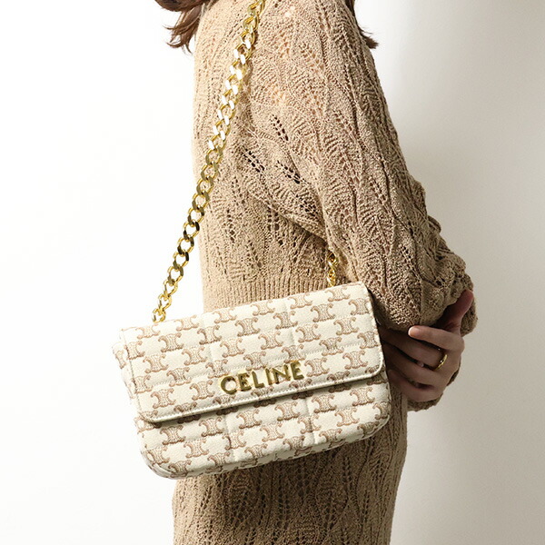楽天市場】CELINE セリーヌ ショルダーバッグ Matelasse Monochrome