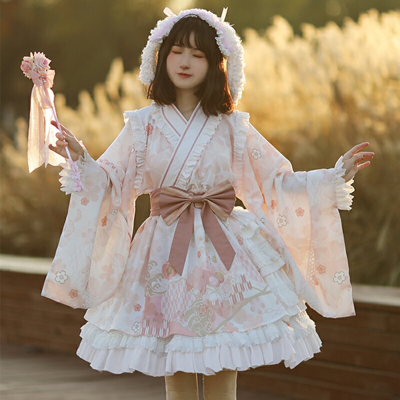 楽天市場】和風 オリジナルデザイン ロリータワンピース ロリータ