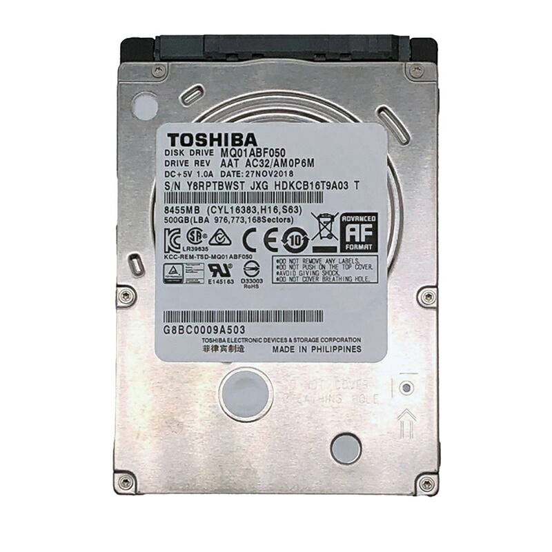 楽天市場】HDD 500GB ハードディスク 2.5インチ 内蔵型 TOSHIBA 東芝