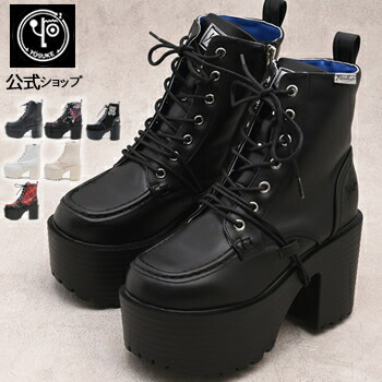 楽天市場】ヨースケ 厚底ブーツ 公式キズ補修液付 YOSUKE レースアップ