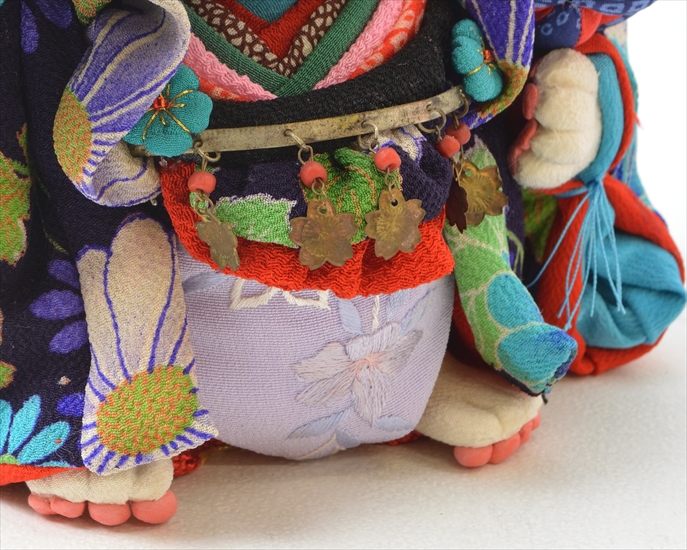 和雑貨 四季彩堂 オンラインショップ / 古布創作人形 招きにゃんこ右手