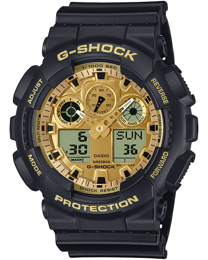 G-SHOCK ブラック&ゴールド 10年バッテリー ビッグケース GA-010GB