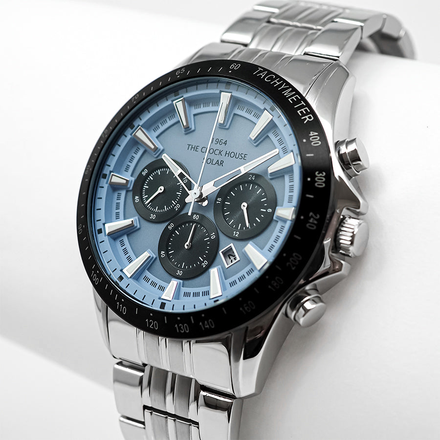ザ・クロックハウス ソーラー クロノグラフ マジックアワー 群青