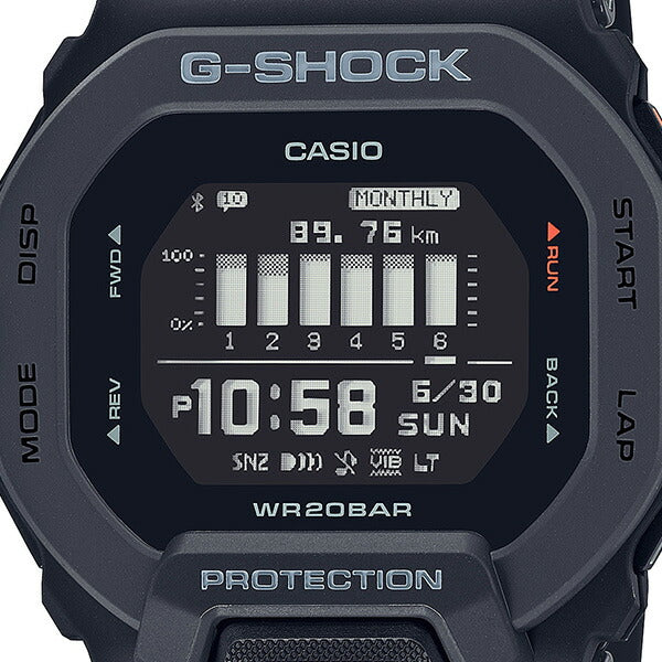 G-SHOCK G-SQUAD GBD-200-1JF メンズ 電池式 Bluetooth デジタル 樹脂