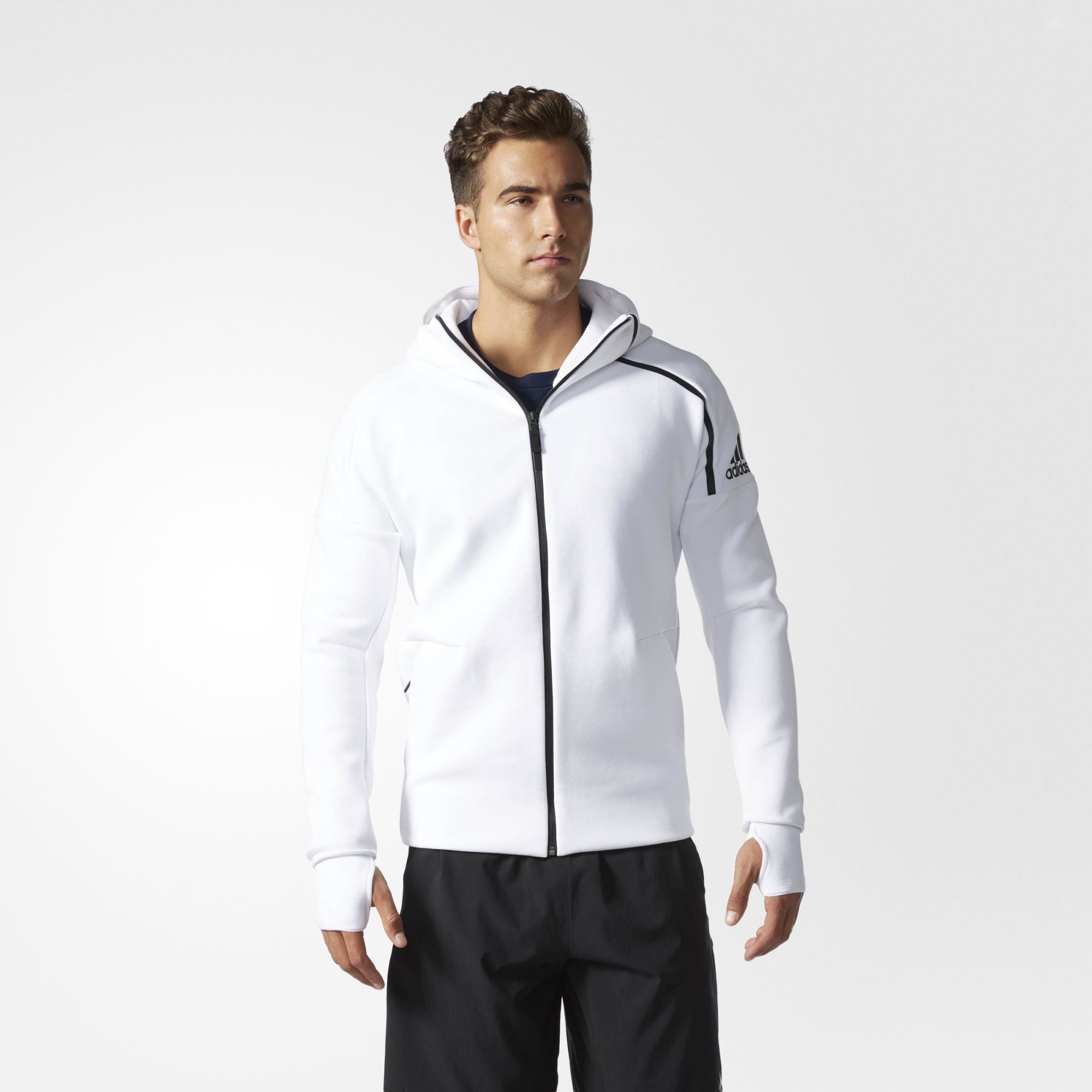 adidas B48878 adidas Zne Hoody Men's - White/Black – ShopNiceKicks.com