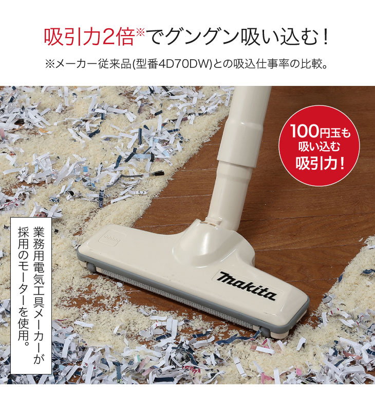 マキタ コードレスクリーナー CL116DWR [レッド] Li-ion10.8Vバッテリ