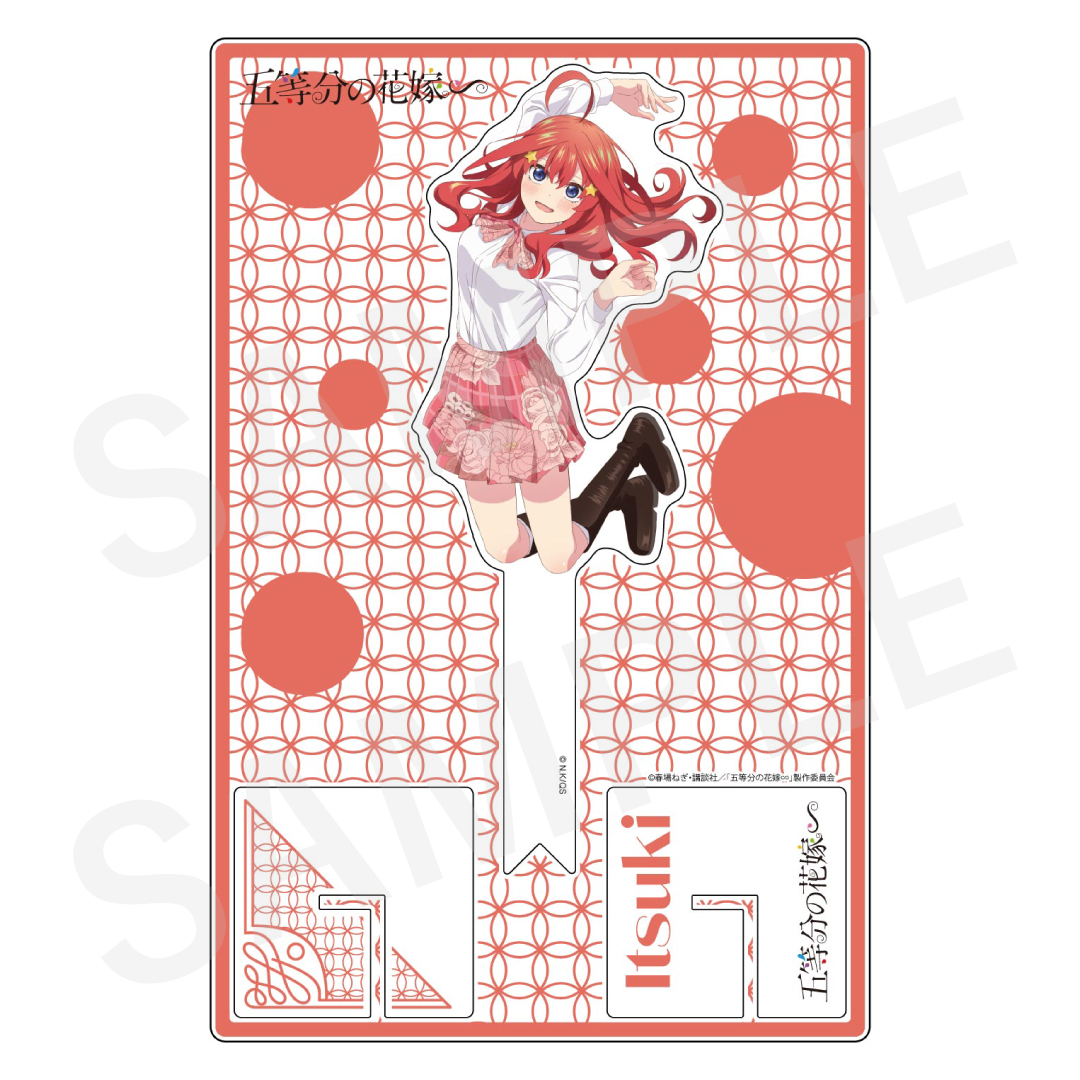 五等分の花嫁 壁掛け時計 テキスタイルパネルクロック キャンバス