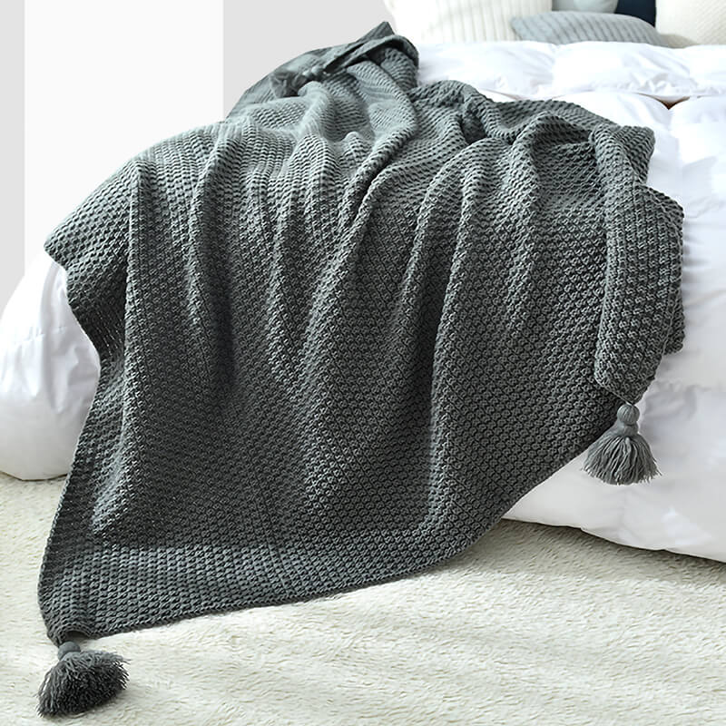 フリンジニットブランケット | SHEILANI ブランケット 夏 おしゃれ