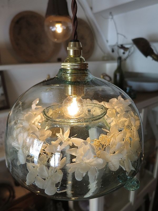 ガラスペンダントライト - 古道具＋original‐紫山‐ shizan