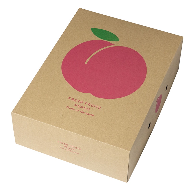 ギフト箱 桃クラフト 3kg L-2526 10枚/束（ご注文単位5束）【直送品
