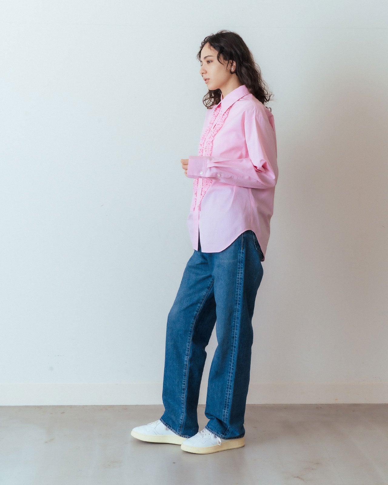 Shinzone（シンゾーン）】COTTON FRILLED SHIRT