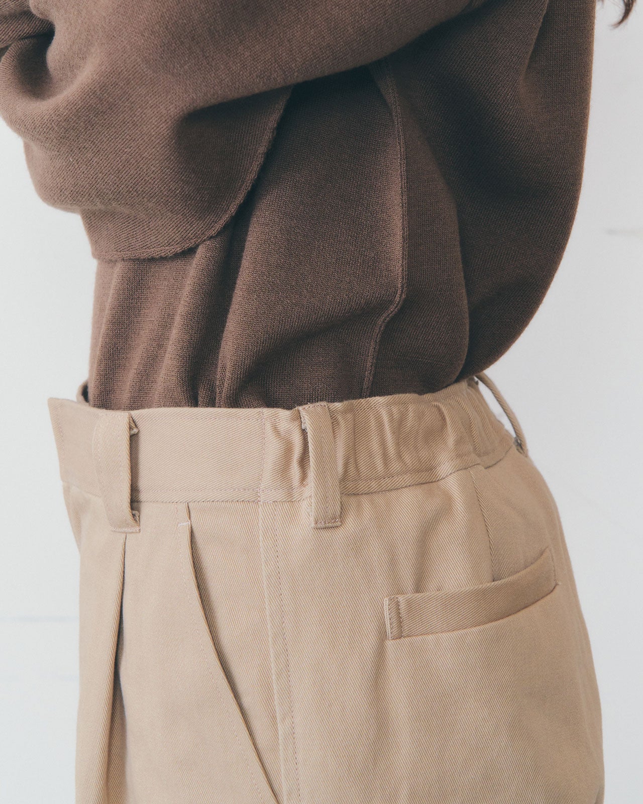 COTTON TWILL WIDE PANTS – Shinzone