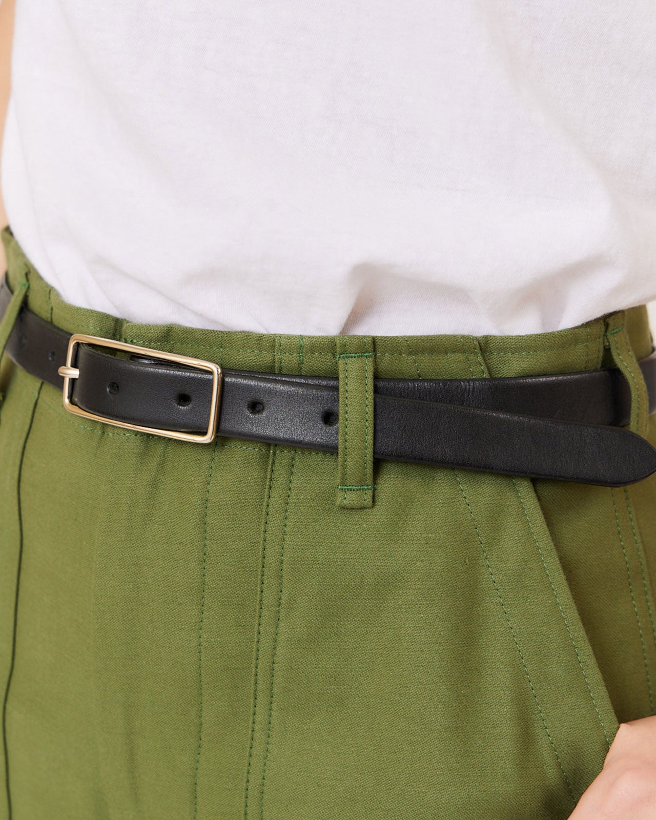 Shinzone（シンゾーン）】SLENDER LEATHER BELT ベルト