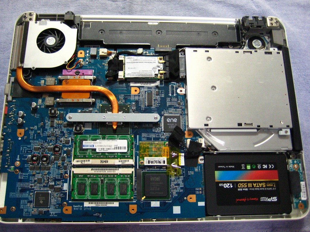 VAIO VGN-NR71BのSSD換装: 資料倉庫