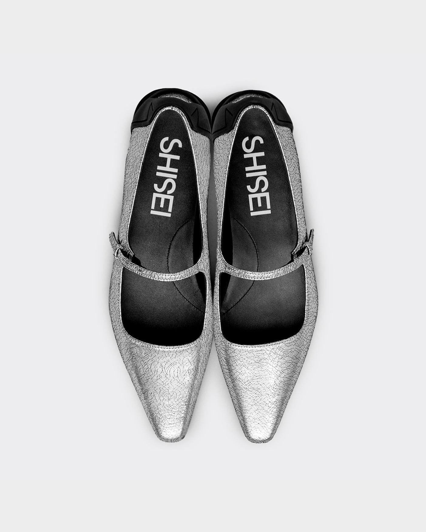 CHISEL TOE MARY JANE / SILVER – SHISEI