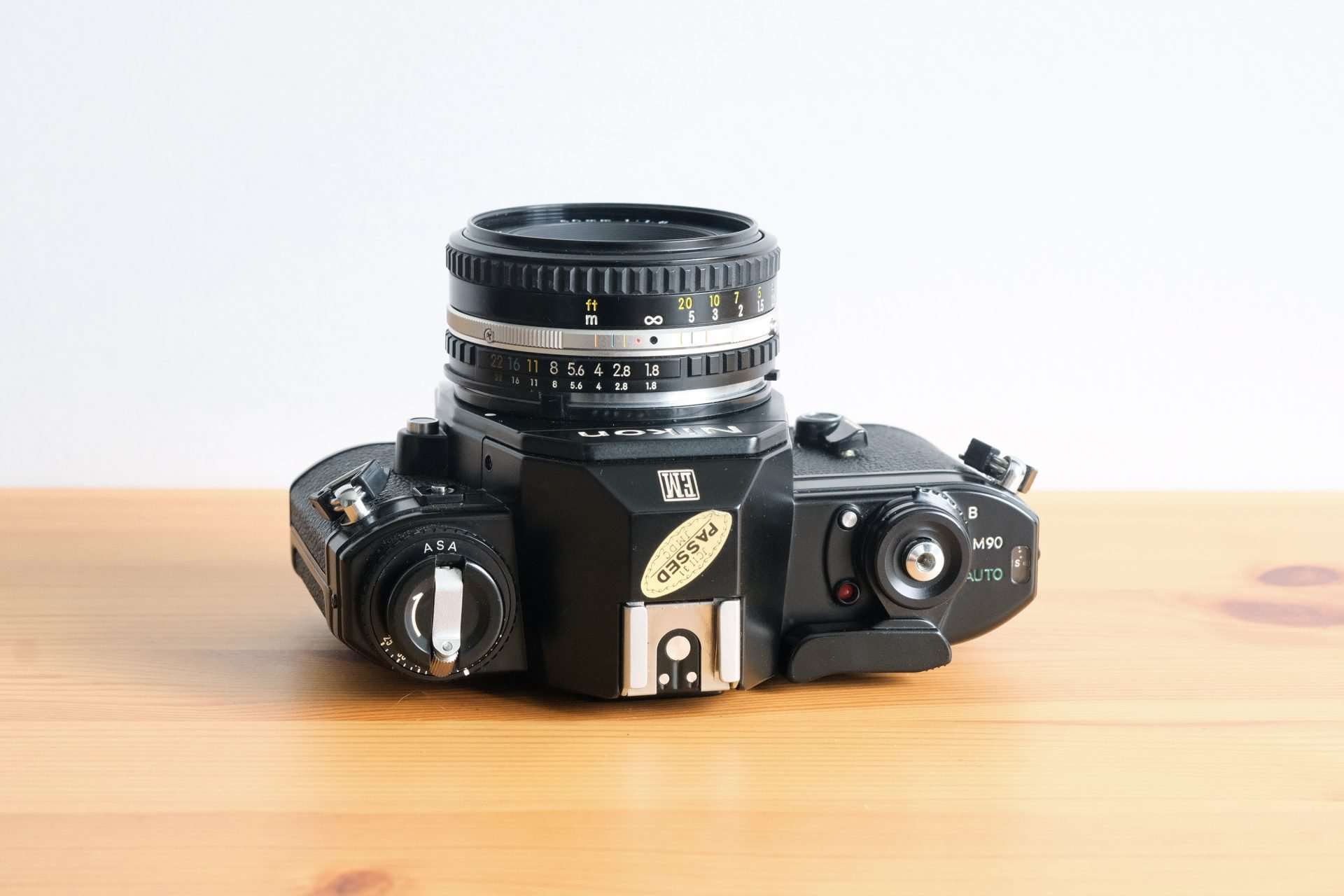 Nikon EM Film Camera & 50mm f/1.8 Pancake Lens - Buy Online at