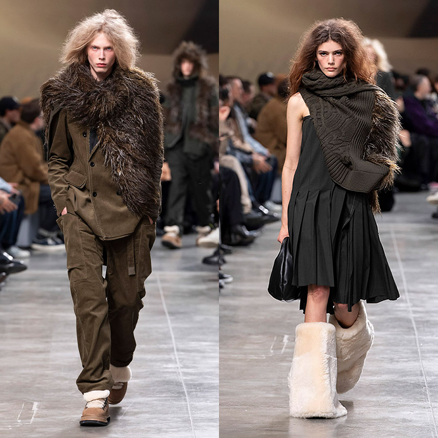 サカイは、ワイルドに進化したハイブリッド・スタイルを披露。2025-'26