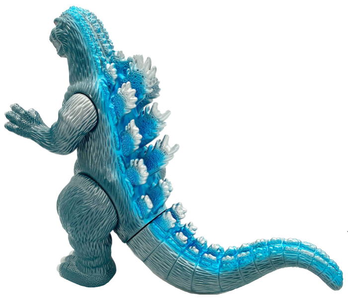 マルサン ゴジラ450 ビオゴジ クリアオレンジ×ブルー ソフビ 緊急特報