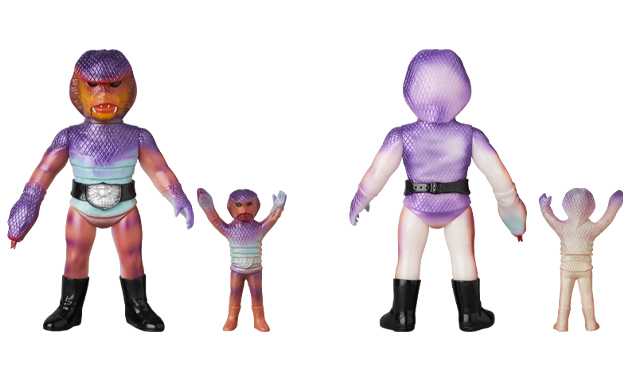 □ピラザウルス コブラ男 ソフビ2体セット /東映レトロソフビ