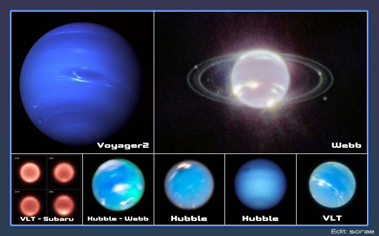 すべて海王星。真っ青だけではない7枚の画像を紹介