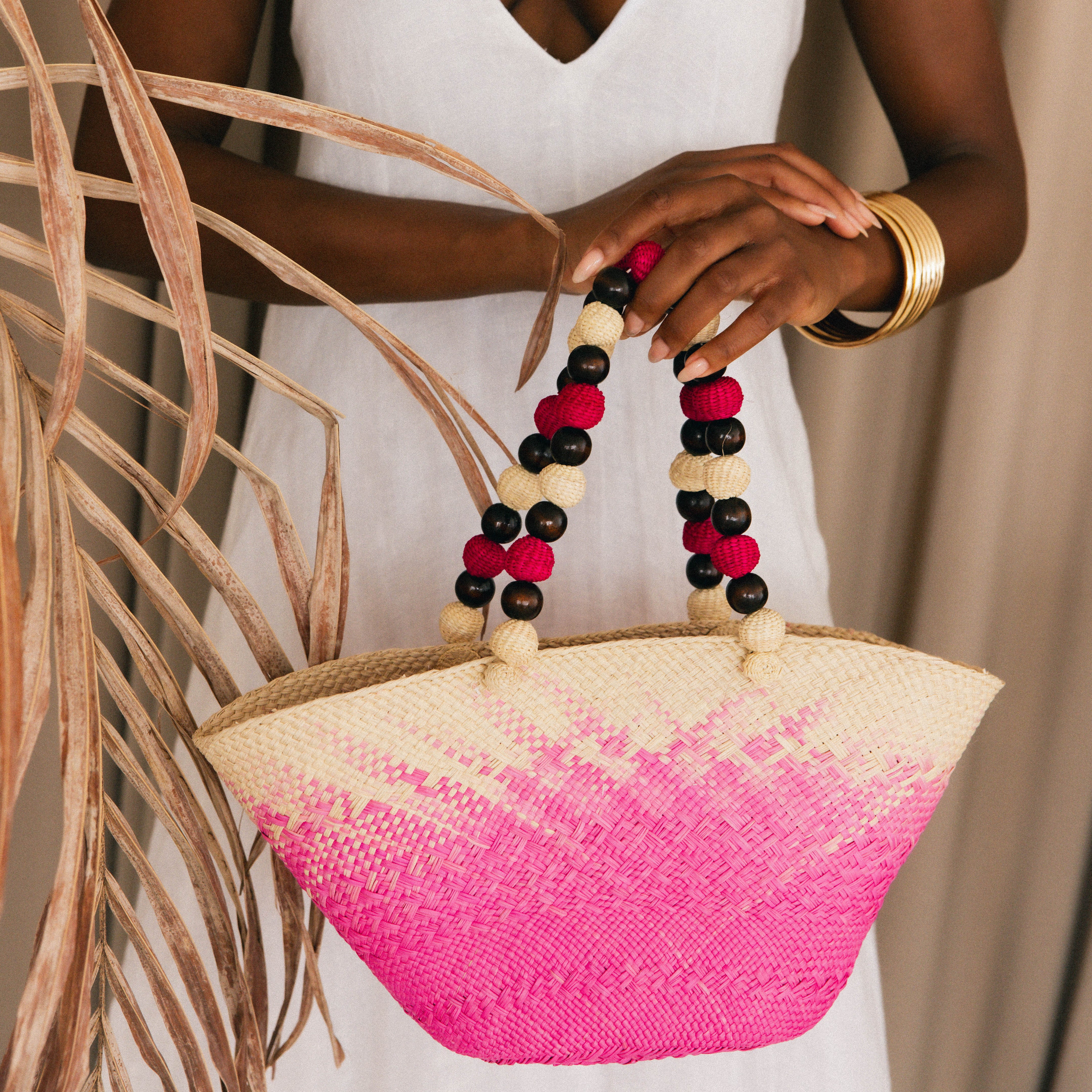 Pink Ombre Market basket – Soraya Hennessy