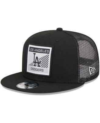 New Era Men's Black Los Angeles Dodgers Scratch Squared Trucker