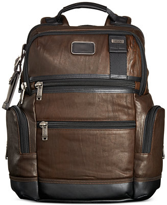 Tumi Alpha Bravo Knox Leather Backpack - Macy's