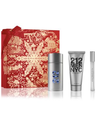 Carolina Herrera Men's 3-Pc. 212 NYC Eau de Toilette Gift Set - Macy's