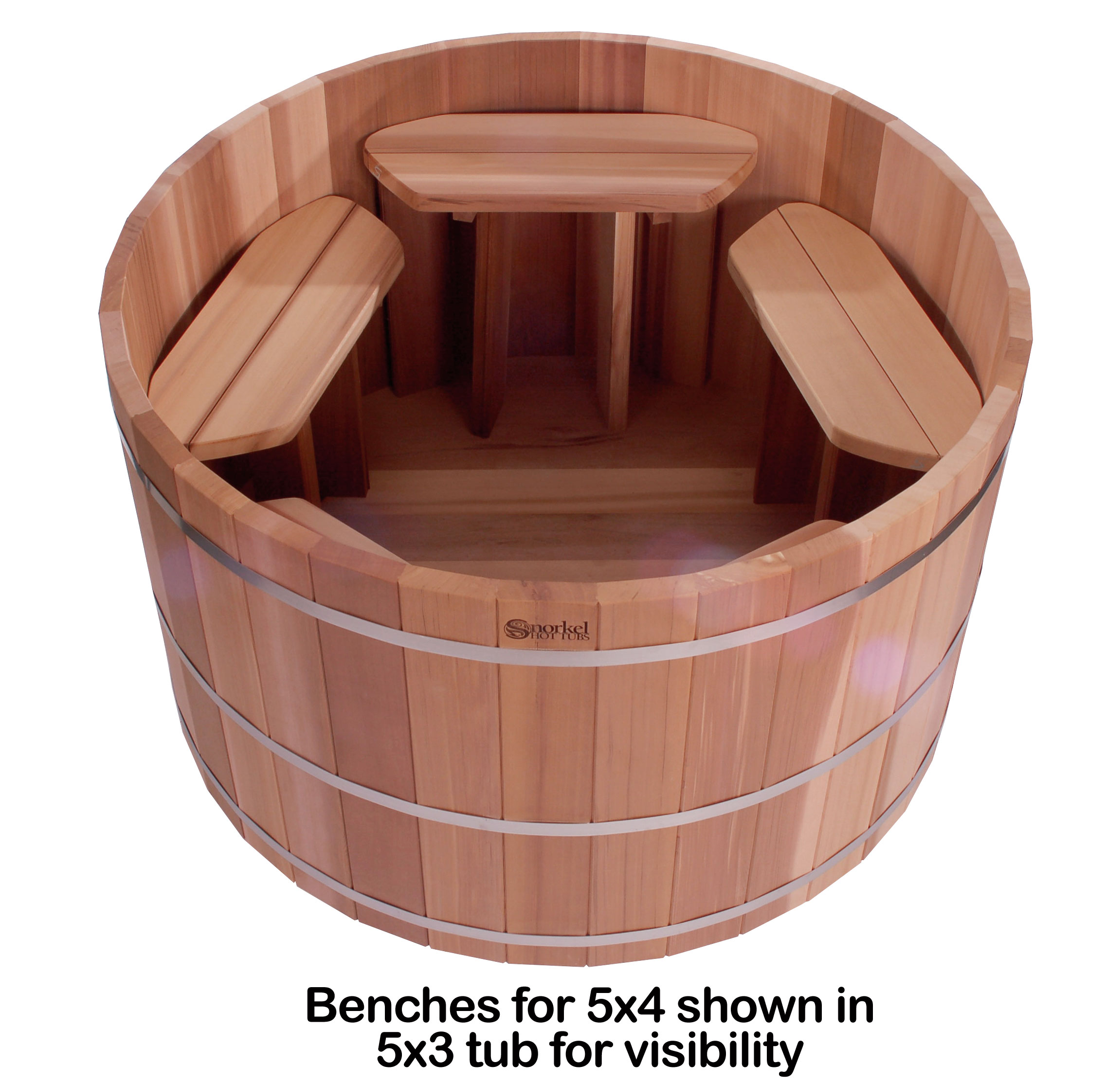 5'x4' Jetted Power Pak™ Cedar Hot Tub Package - Snorkel Hot Tubs
