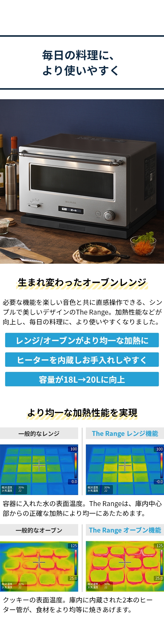 バルミューダ 電子レンジ ザ・レンジ ステンレス K09A オーブンレンジ