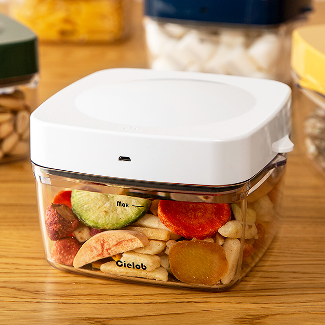 密閉容器 自動真空キャニスター スクエアタイプ 1.0L セーロブ