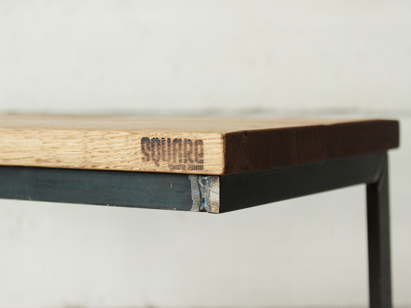 ≪サイドテーブル≫【F サイドテーブル/アイアン×無垢木3タイプ