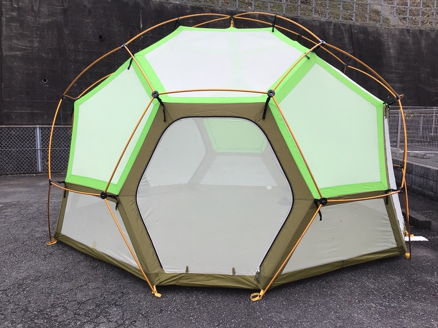 モンベルのヘリオスドーム12型が入荷！最大12人収納できる大型テント