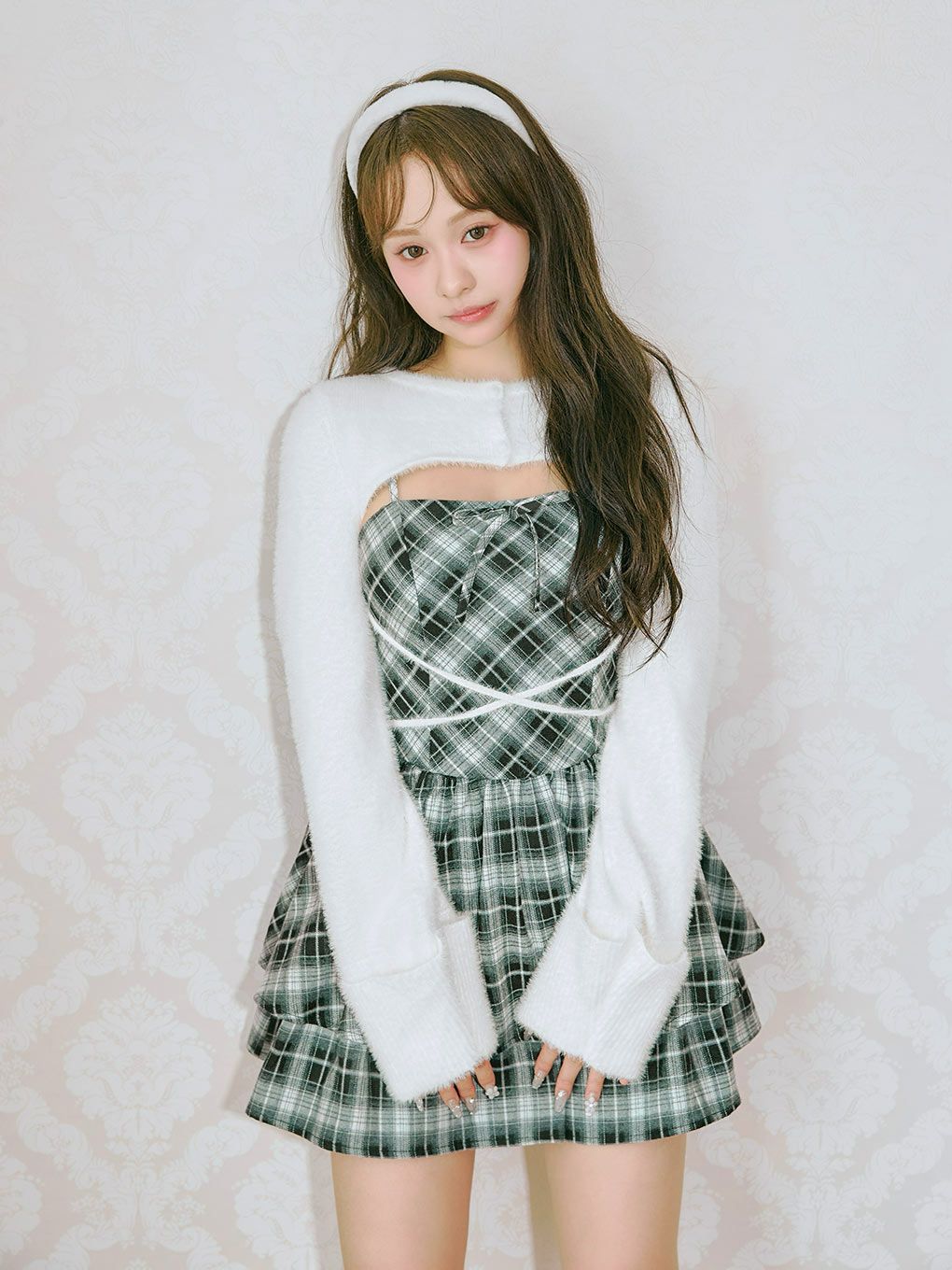 BUBBLES】オープンネックギャザーワンピース | sparkling mall online