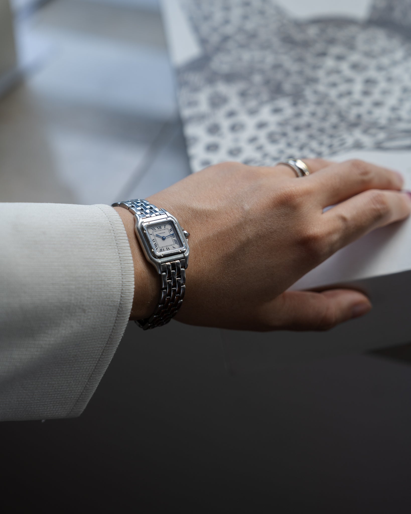 Cartier Panthere SM in steel ref. 1320, box & papers – Special Dial