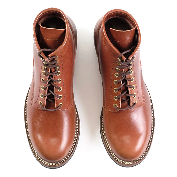 STEEL GANG BOOTS / SHINKI HIKAKU HORSEBUTT / CAMEL — SPEEDWAY