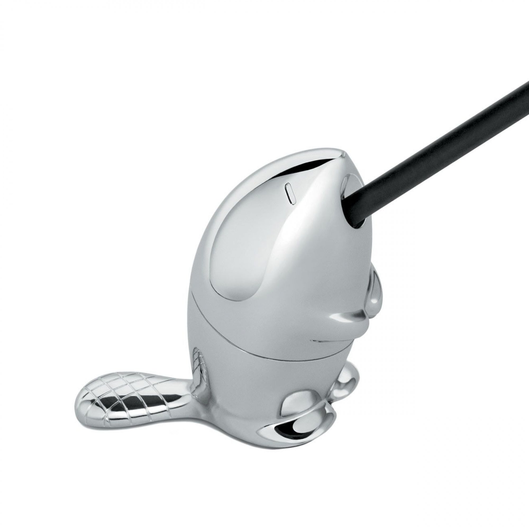 Alessi Kastor Pencil Sharpener, Chrome-Plated Zamak – Speranza