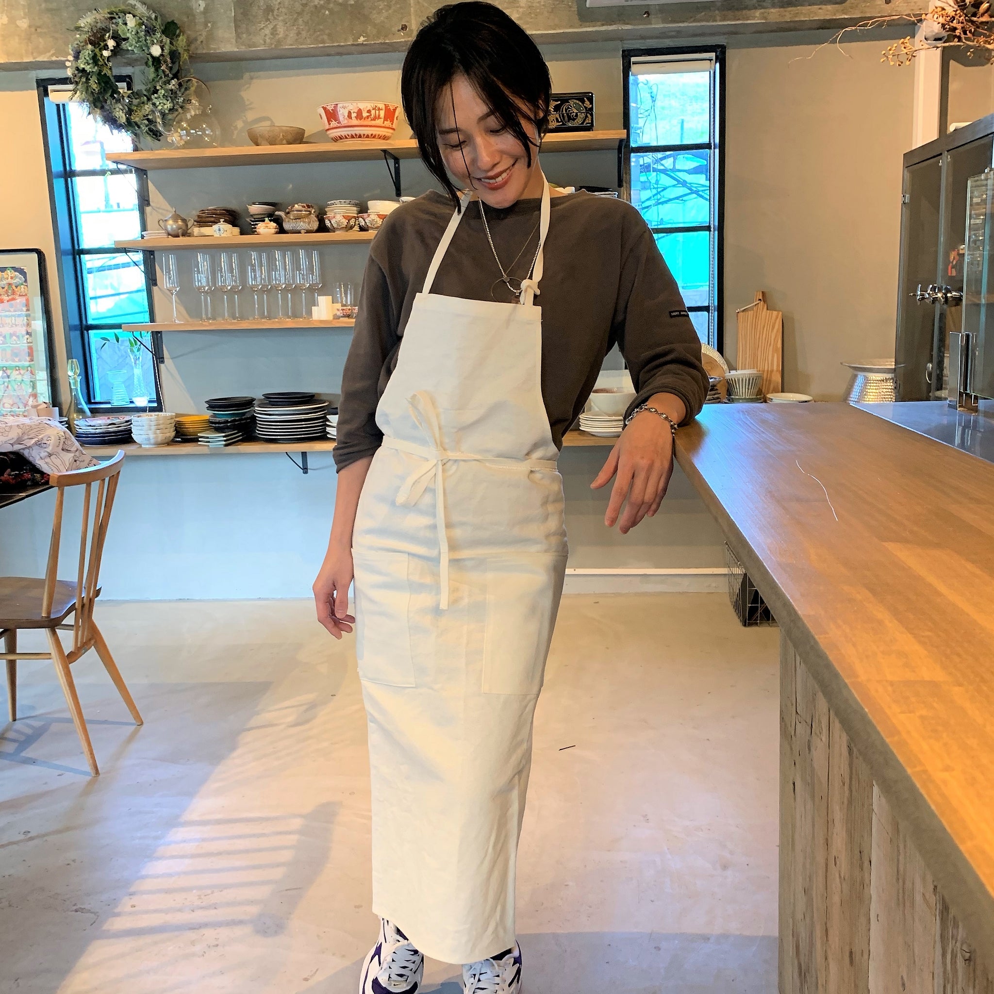 SPICEUPオリジナルエプロン（白） – SPICEUP SHOP