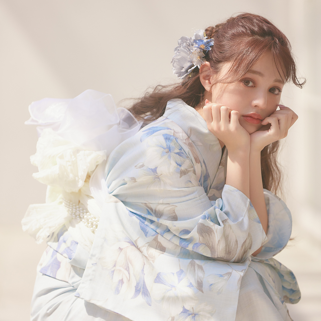 sugar nine×ちぃぽぽ】夏をロマンティックに彩る、ときめき淡色浴衣