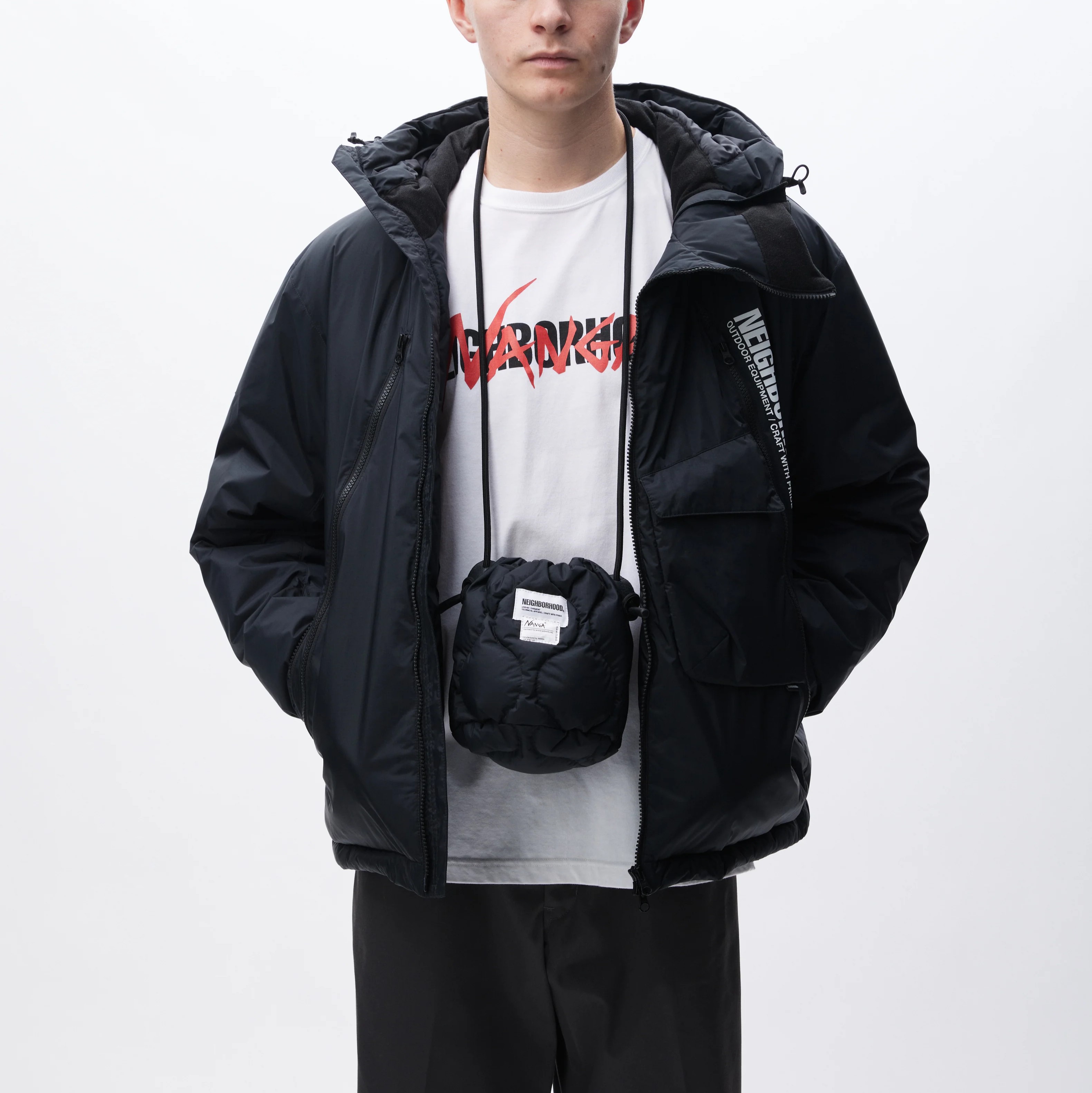 NH X NANGA . DOWN DRAWSTRING BAG | 服と工藝 SWITCH｜福島県福島市の
