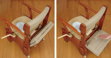 家具調トイレ座楽アウポットひじ掛け昇降(生産終了)｜排泄用品｜介護