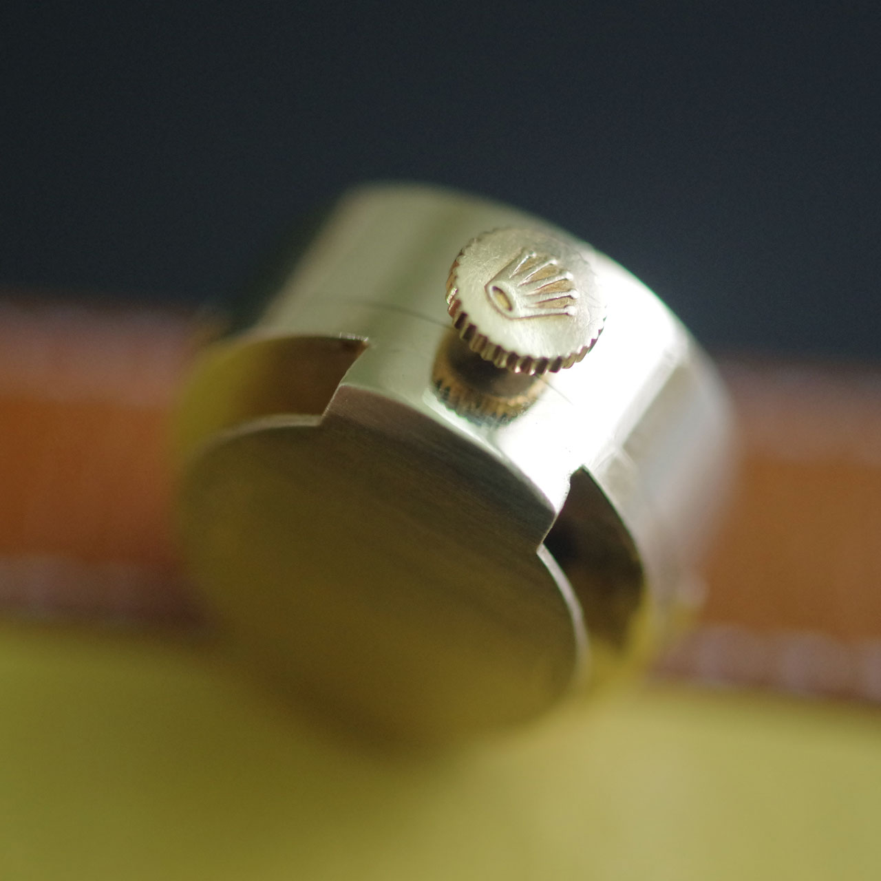 ROLEX ロレックス カメレオン Rolexオリジナル革ベルト＆王冠尾錠付き