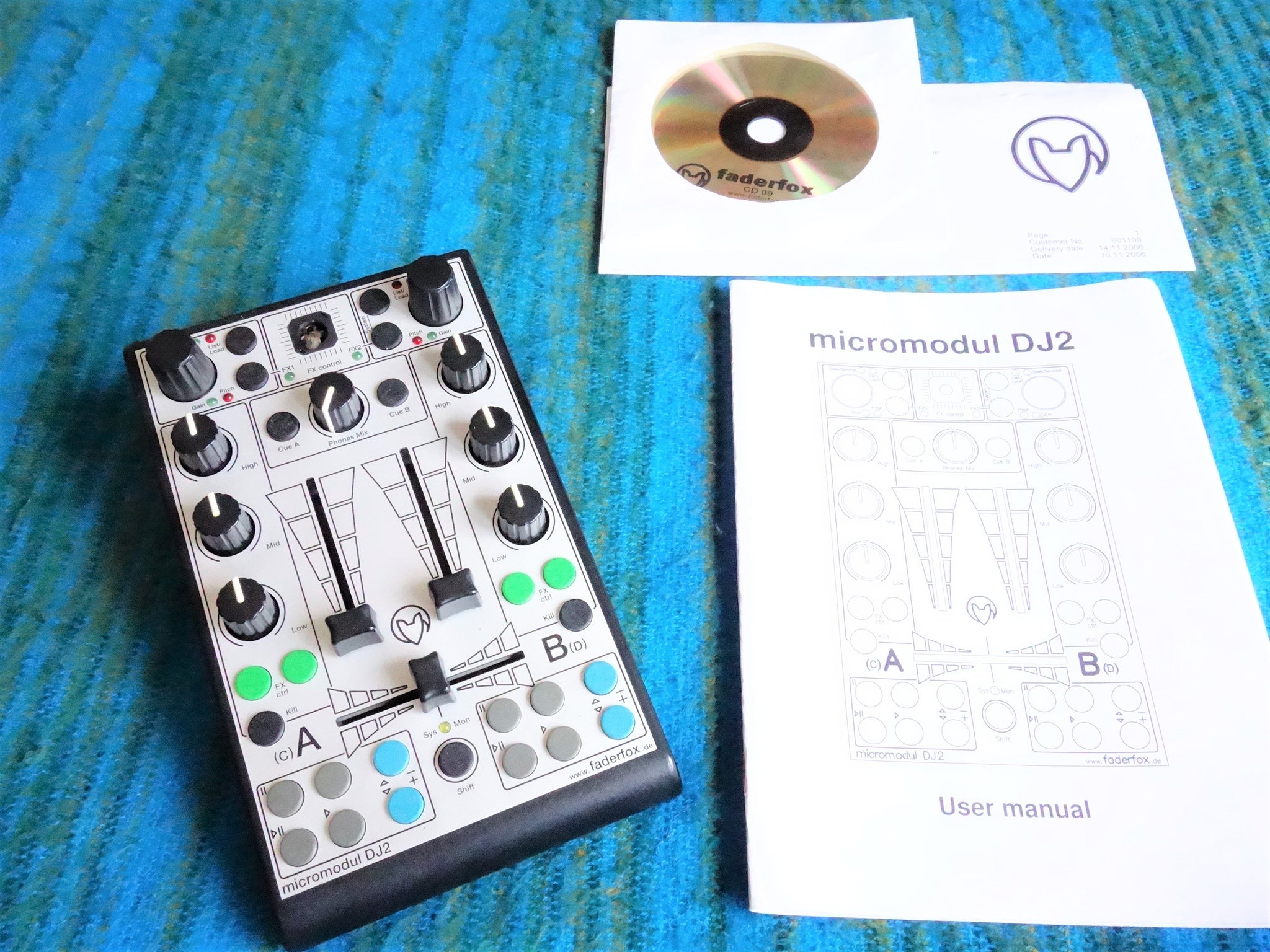 Faderfox Micromodul DJ2 Midi Controller w/ Original CD Driver