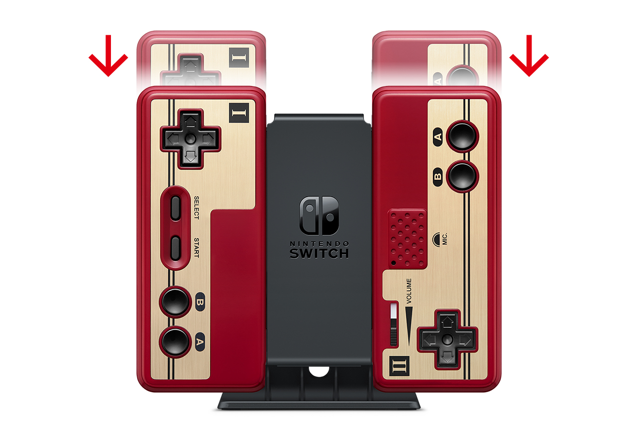 Joy-Con充電スタンド（2way）（別売）への取り付け/取り外し｜Nintendo