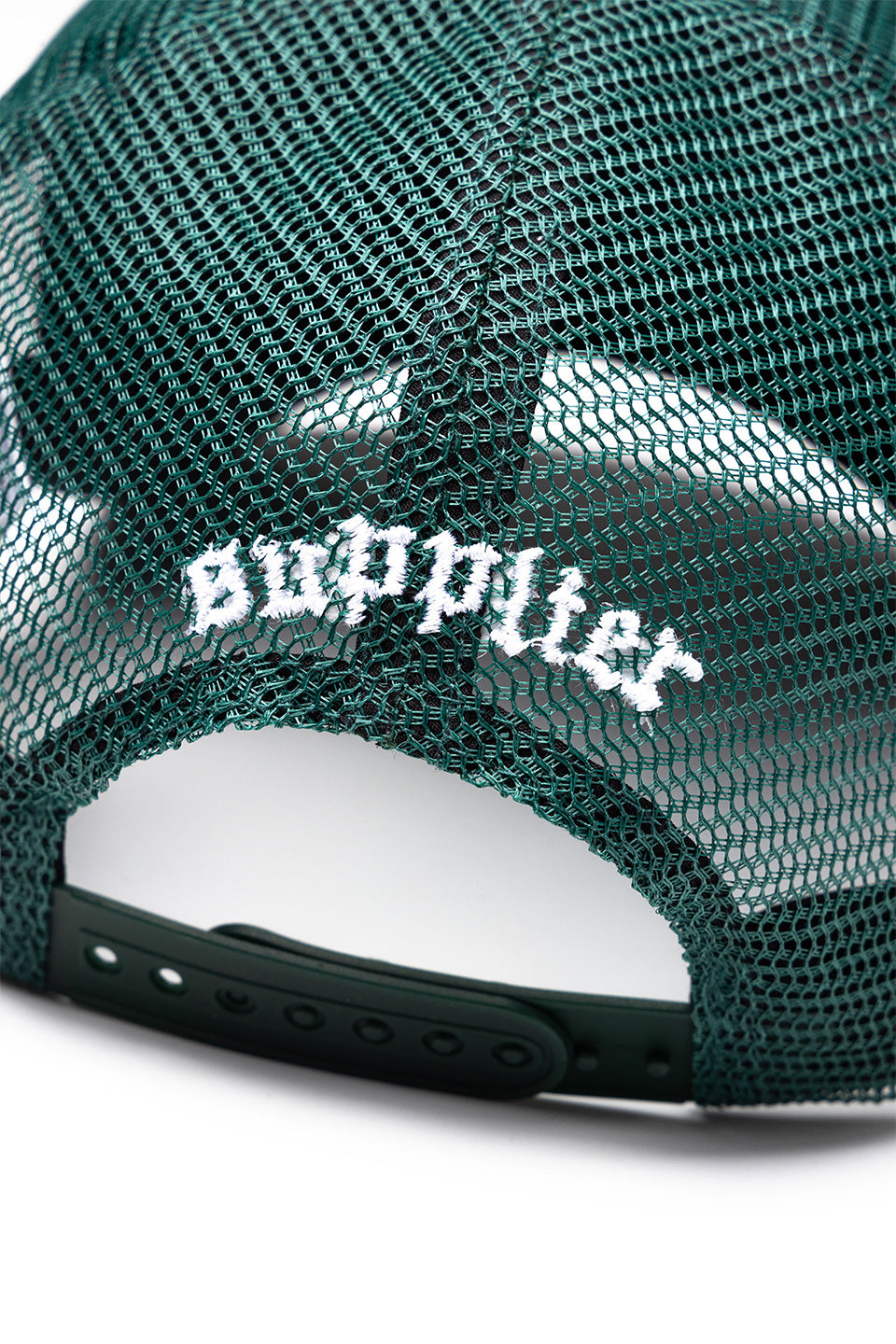 Cross Leather Patch Mesh Cap｜SUPPLIER｜キャップ