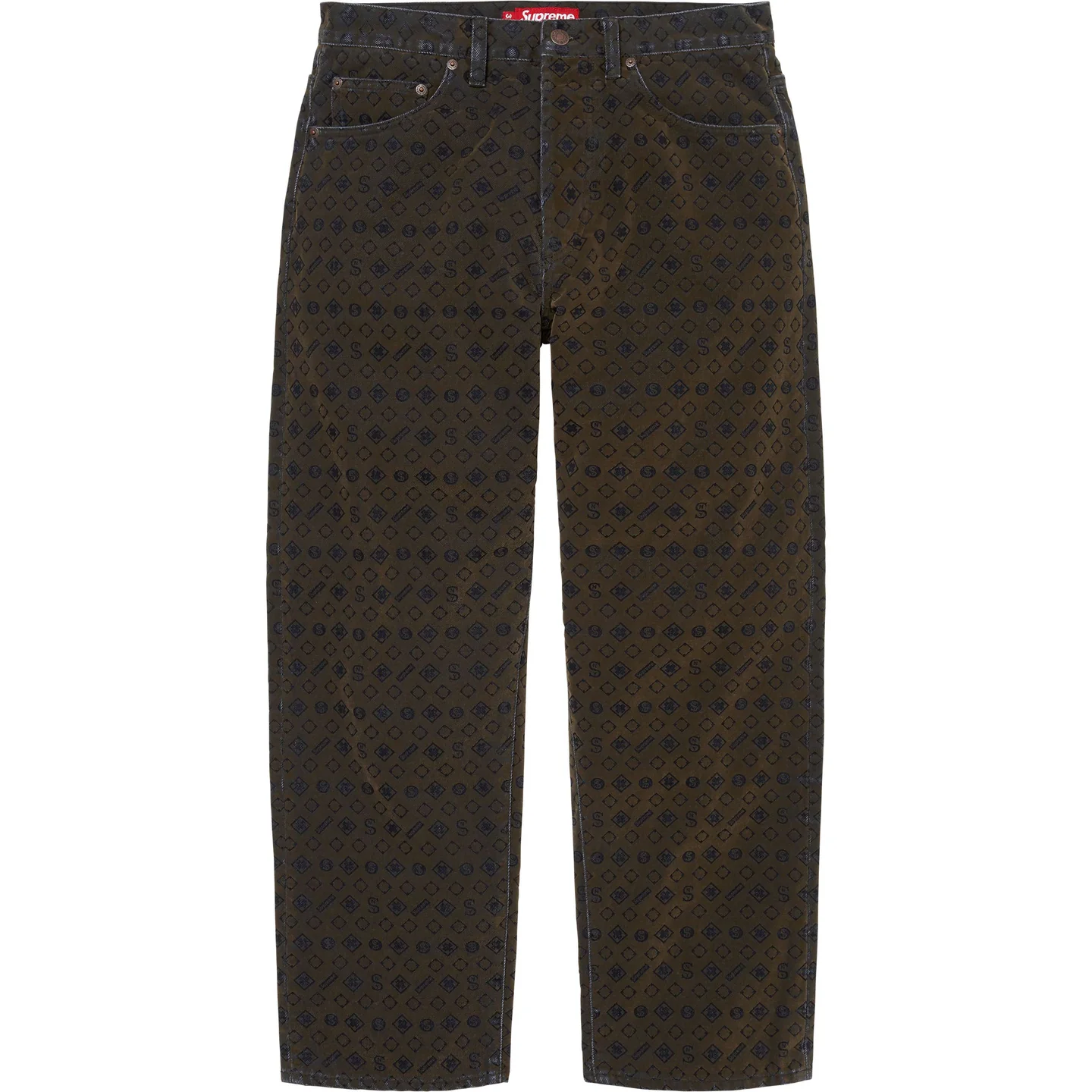 Flocked Loose Fit Jean | Supreme 24fw