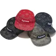 Bandana Jacquard Denim Camp Cap | Supreme 25ss