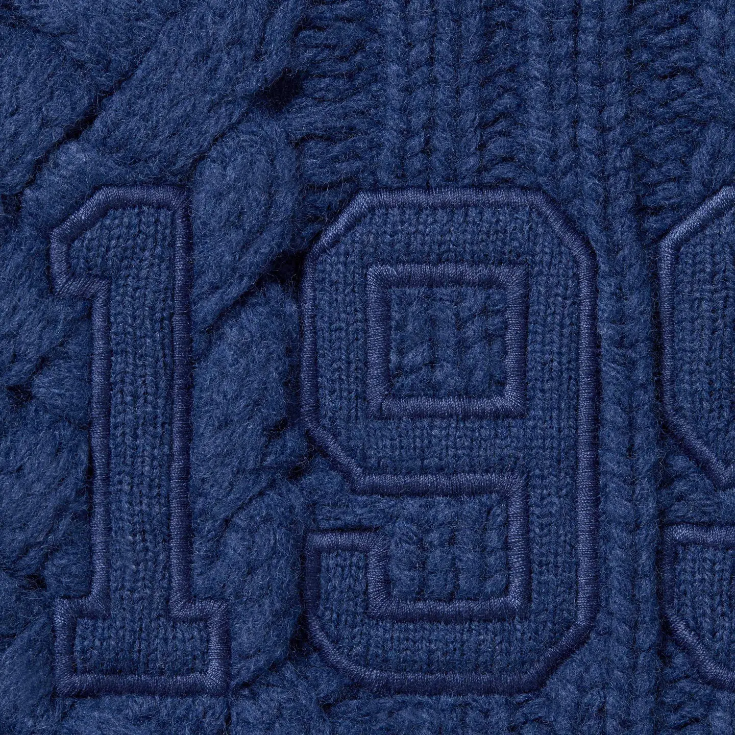 Appliqué Cable Knit Sweater | Supreme 23fw