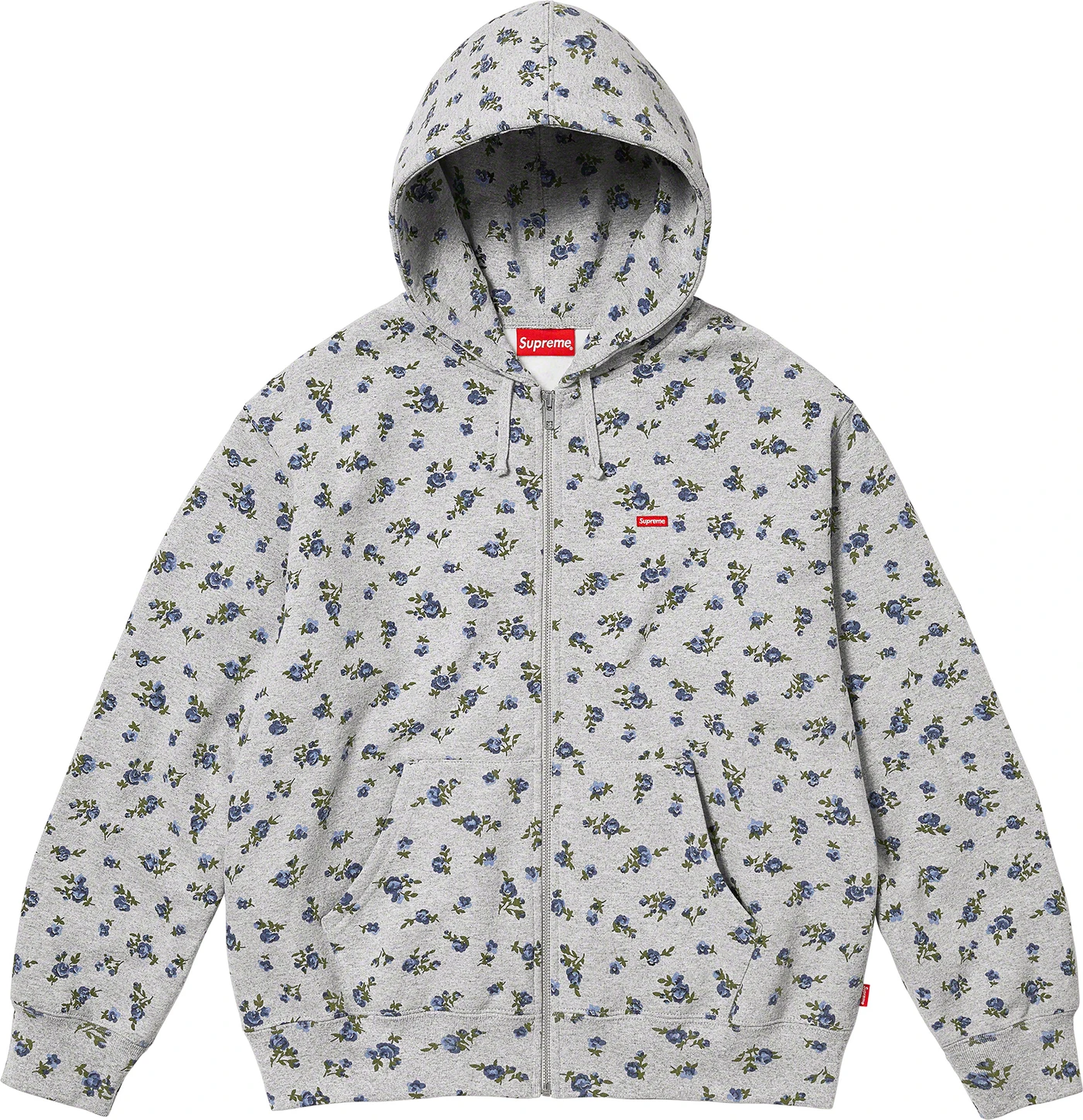 Small Box Zip Up Hooded Sweatshirt | Supreme 23fw